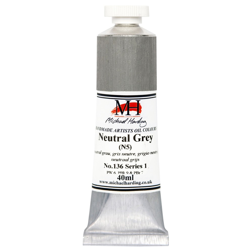Oil paint - Michael Harding - 136, Neutral Grey N5, 40 ml