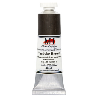 Oil paint - Michael Harding - 134, Vandyke Brown, 40 ml
