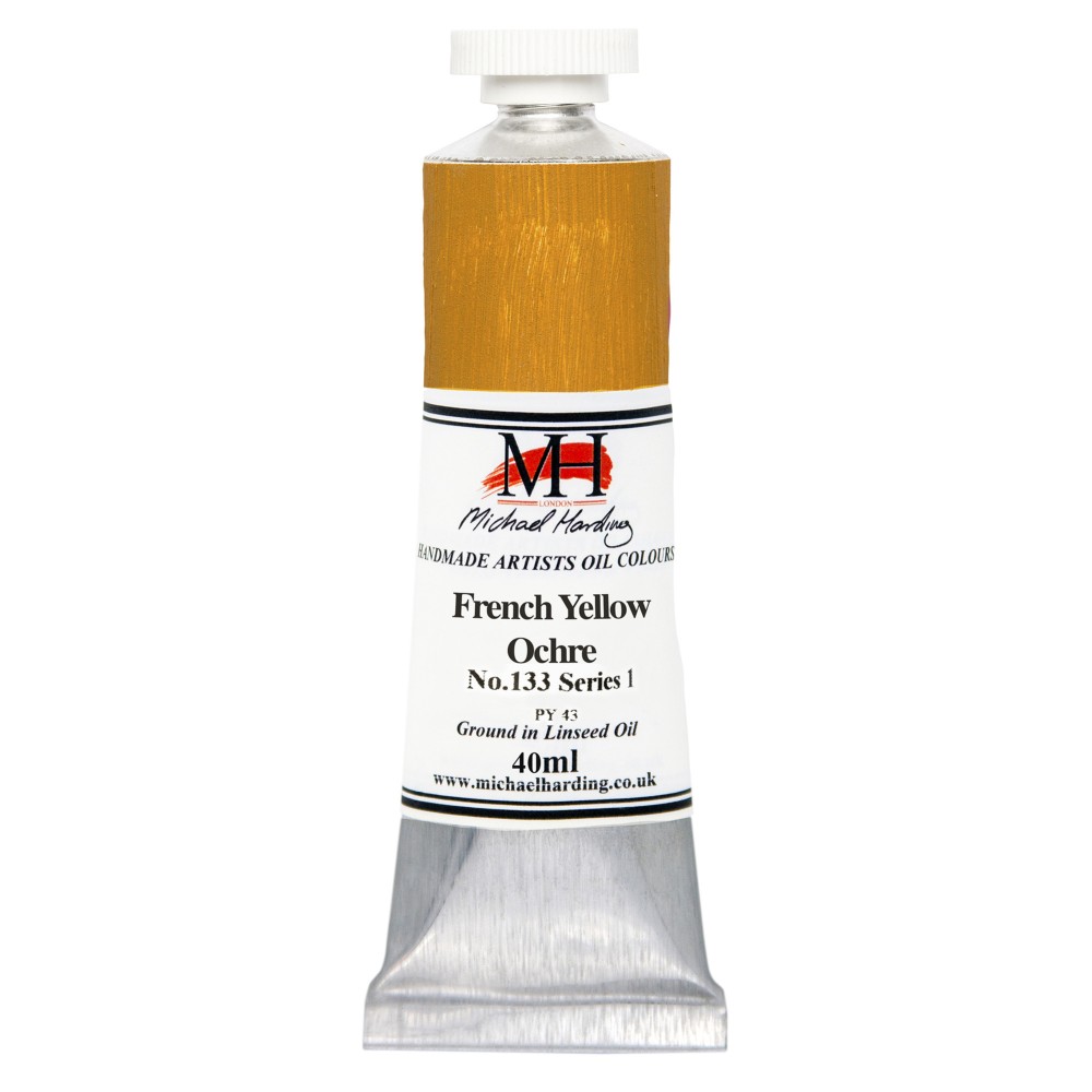 Farba olejna - Michael Harding - 133, French Yellow Ochre, 40 ml