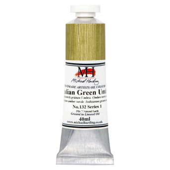 Oil paint - Michael Harding - 132, Italian Green Umber, 40 ml