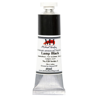 Farba olejna - Michael Harding - 128, Lamp Black, 40 ml