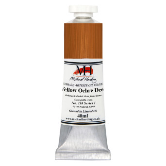 Farba olejna - Michael Harding - 118, Yellow Ochre Deep, 40 ml