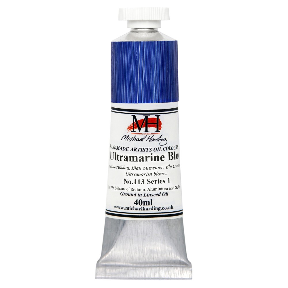 Oil paint - Michael Harding - 113, Ultramarine Blue, 40 ml