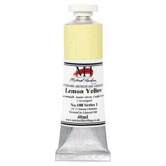 Oil paint - Michael Harding - 108, Lemon Yellow, 40 ml