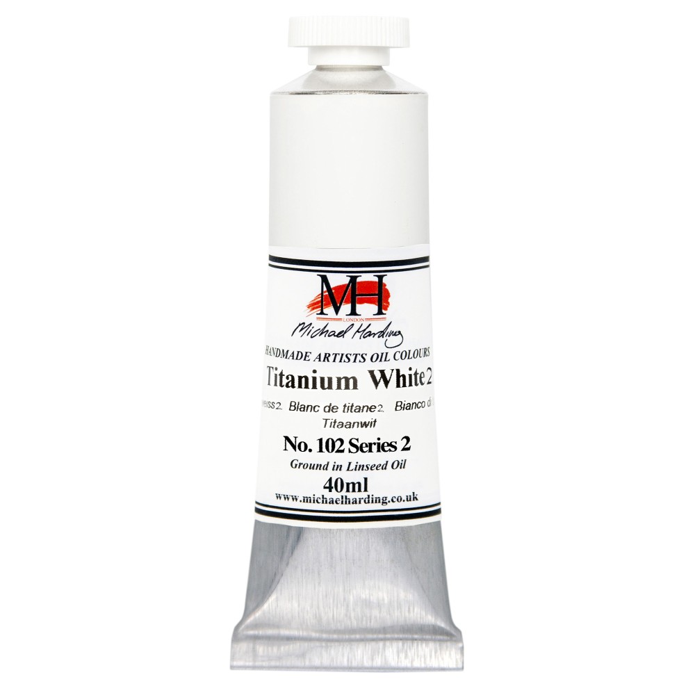 Oil paint - Michael Harding - 102, Titanium White 2, 40 ml