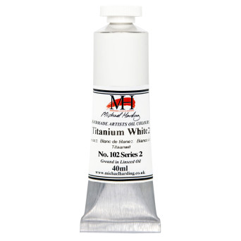 Oil paint - Michael Harding - 102, Titanium White 2, 40 ml