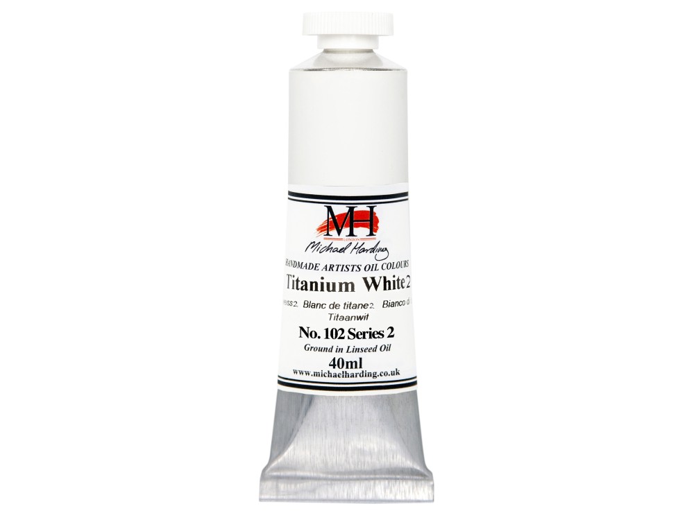 Oil paint - Michael Harding - 102, Titanium White 2, 40 ml