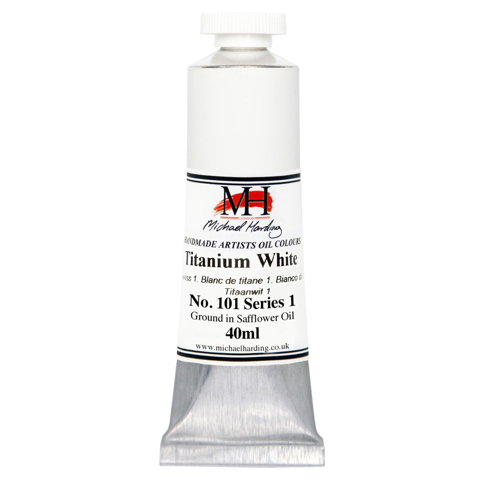 Oil paint - Michael Harding - 101, Titanium White, 40 ml