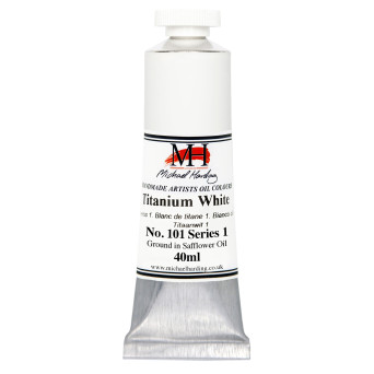 Oil paint - Michael Harding - 101, Titanium White, 40 ml