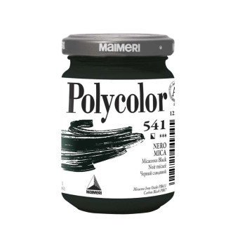 Farba akrylowa Polycolor - Maimeri - 541, Micaceous Black, 140 ml