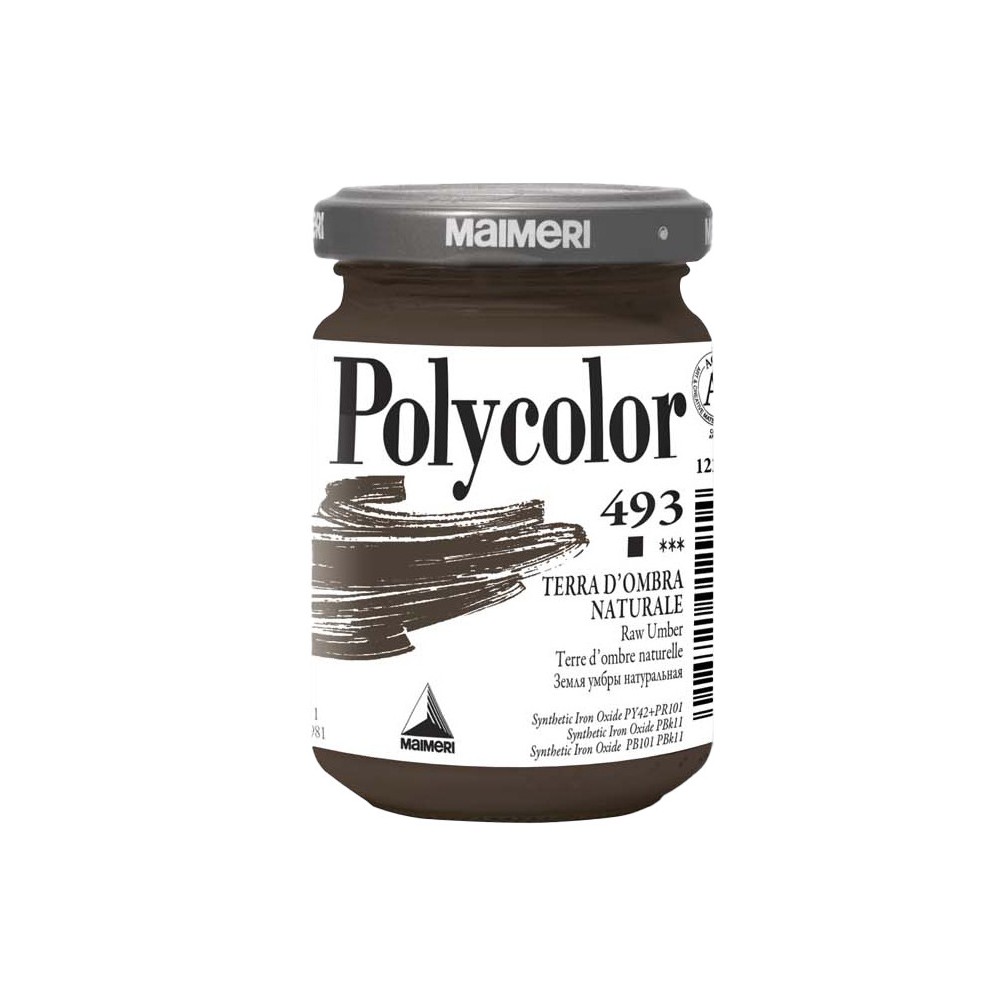 Farba akrylowa Polycolor - Maimeri - 493, Raw Umber, 140 ml