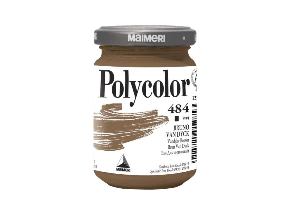 Farba akrylowa Polycolor - Maimeri - 484, Vandyke Brown, 140 ml