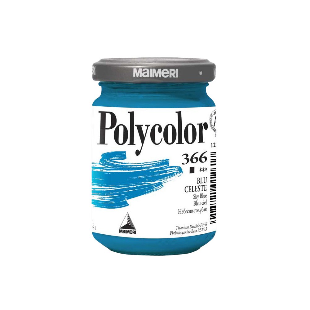 Farba akrylowa Polycolor - Maimeri - 366, Sky Blue, 140 ml