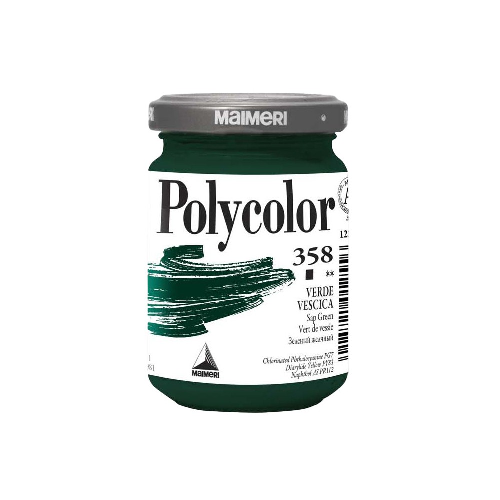 Acrylic paint Polycolor - Maimeri - 358, Sap Green, 140 ml