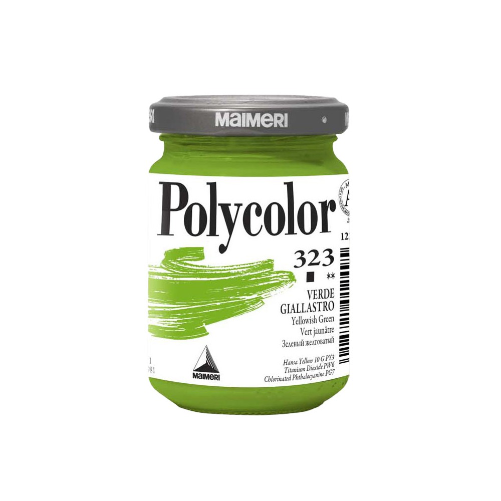 Acrylic paint Polycolor - Maimeri - 323, Yellow Green, 140 ml