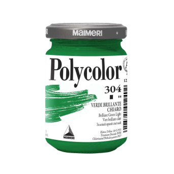 Farba akrylowa Polycolor - Maimeri - 304, Bright Green Light, 140 ml