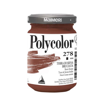 Farba akrylowa Polycolor - Maimeri - 278, Burnt Sienna, 140 ml