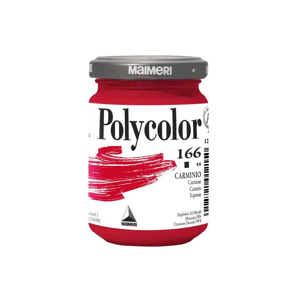 Acrylic paint Polycolor - Maimeri - 166, Carmine, 140 ml