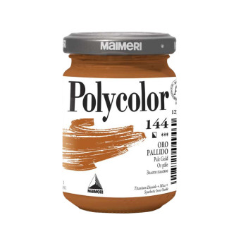 Acrylic paint Polycolor - Maimeri - 144, Pale Gold, 140 ml