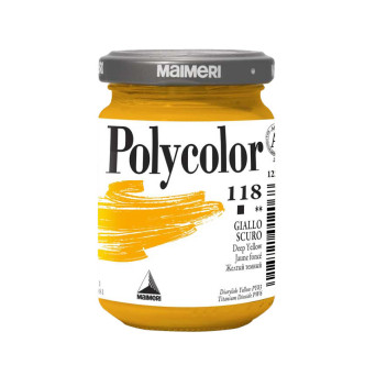 Farba akrylowa Polycolor - Maimeri - 118, Deep Yellow, 140 ml