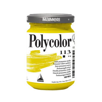 Farba akrylowa Polycolor - Maimeri - 113, Permanent Yellow Medium, 140 ml