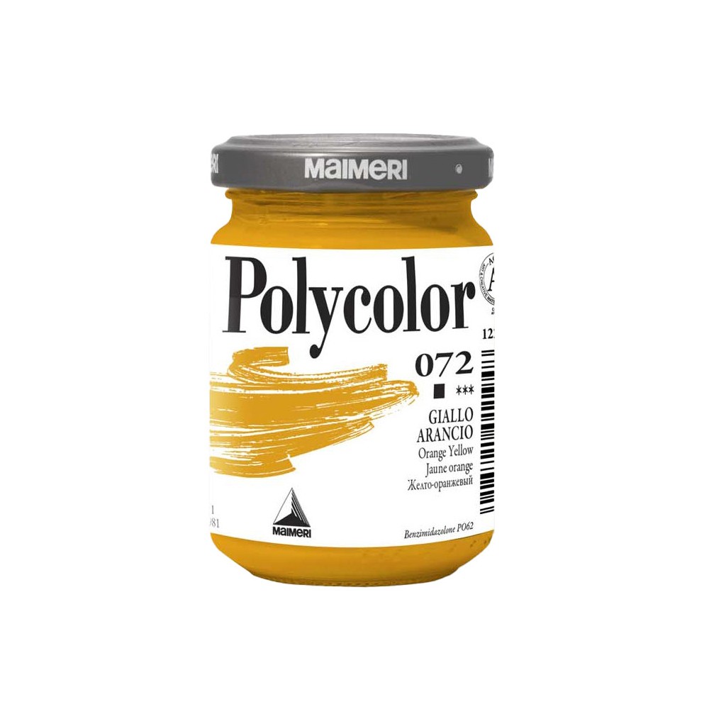 Farba akrylowa Polycolor - Maimeri - 072, Orange Yellow, 140 ml