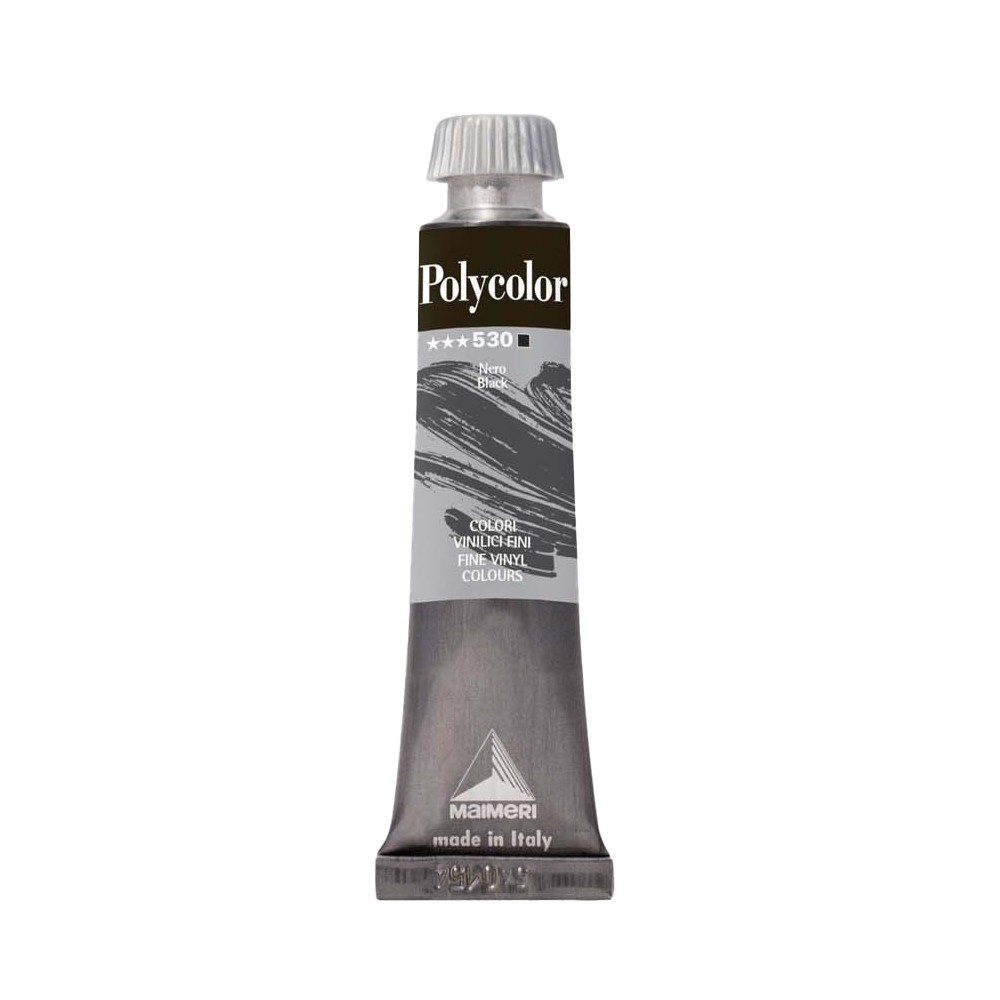 Acrylic paint Polycolor - Maimeri - 530, Black, 20 ml