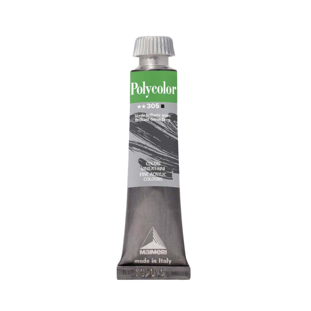 Farba akrylowa Polycolor - Maimeri - 305, Brilliant Green Deep, 20 ml