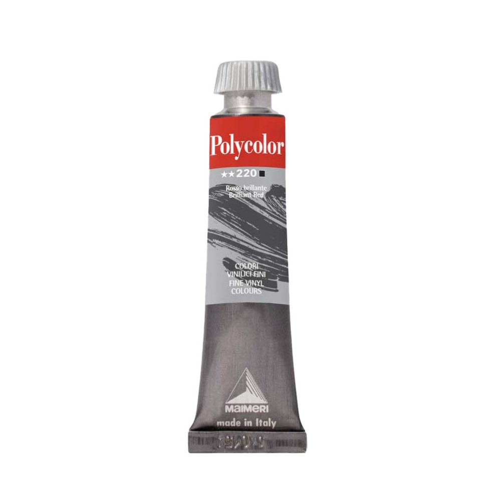 Acrylic paint Polycolor - Maimeri - 220, Brilliant Red, 20 ml