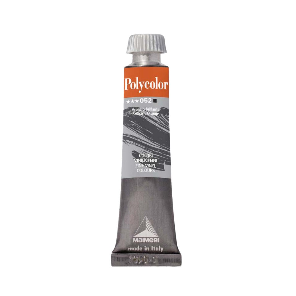 Acrylic paint Polycolor - Maimeri - 052, Brilliant Orange, 20 ml
