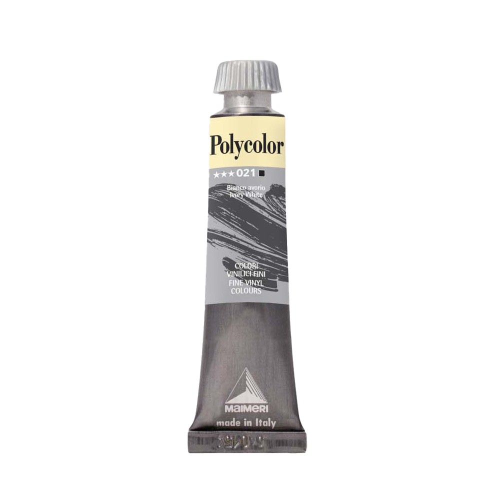 Farba akrylowa Polycolor - Maimeri - 021, Ivory White, 20 ml