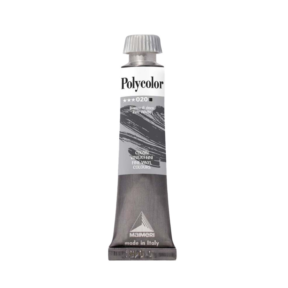 Farba akrylowa Polycolor - Maimeri - 020, Zinc White, 20 ml