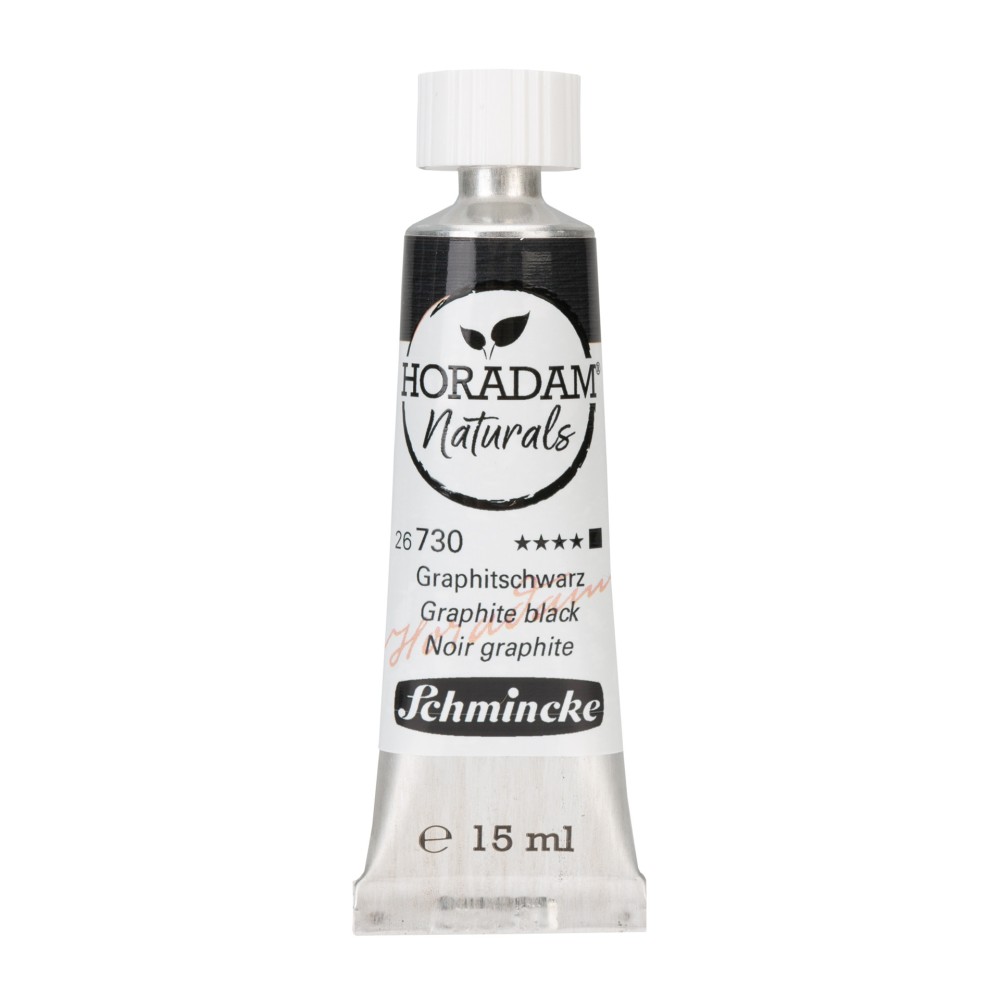 Horadam Naturals watercolor paint - Schmincke - 730, Grapite Black, 15 ml