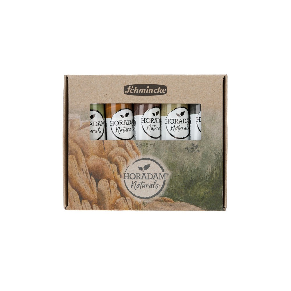 Set of Horadam Naturals Mineral Pigments watercolor paints - Schmincke - 5 x 15 ml