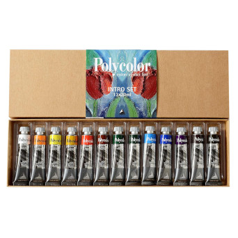 Set of Polycolor Acrylic paints - Maimeri - 13 x 20 ml