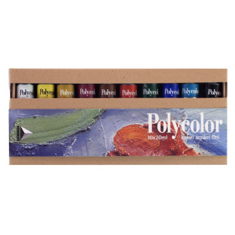 Zestaw farb akrylowych Polycolor - Maimeri - 10 kolorów x 20 ml