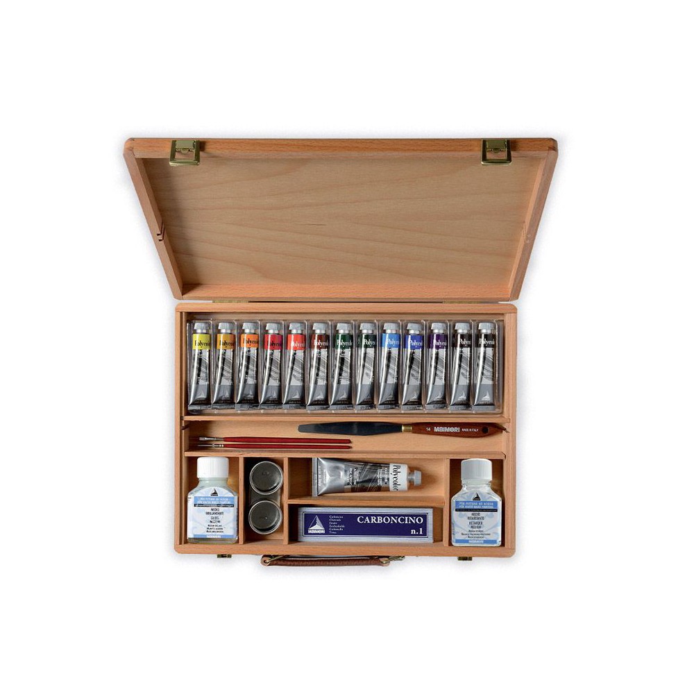Set of Polycolor acrylic paints - Maimeri - 13 x 20 ml