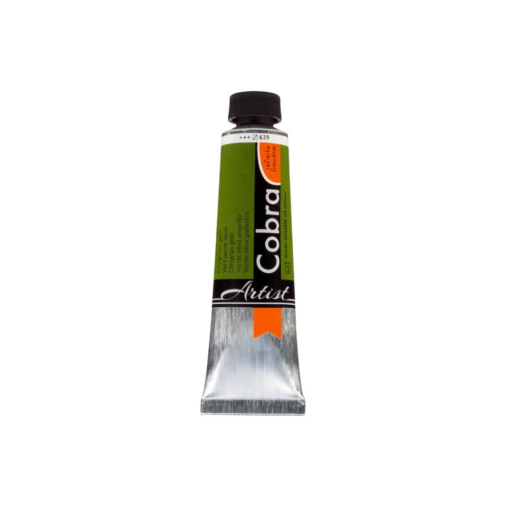 Farba olejna Cobra Artist - Cobra - 639, Olive Green Yellow, 40 ml