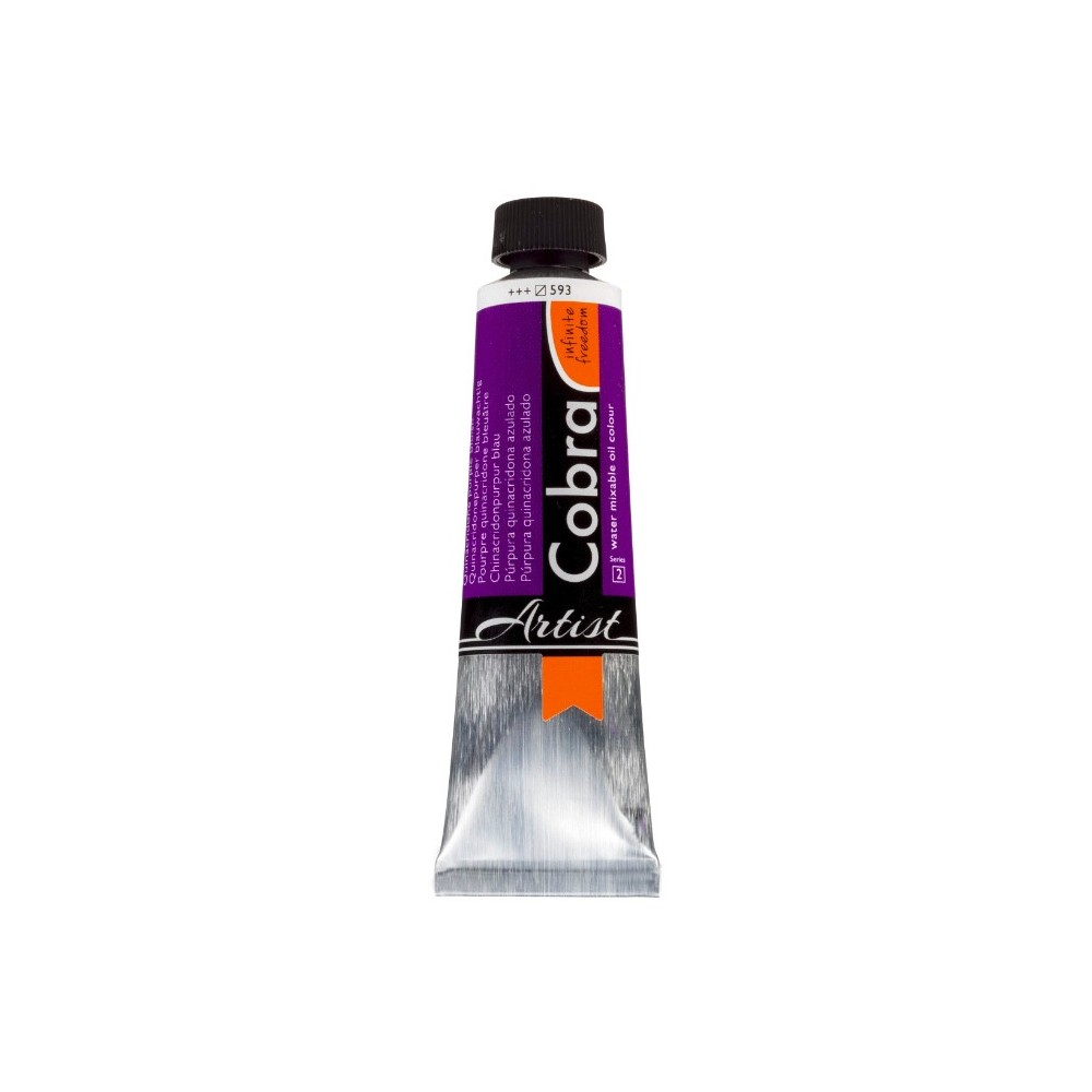 Farba olejna Cobra Artist - Cobra - 593, Quinacridone Purple Bluish, 40 ml