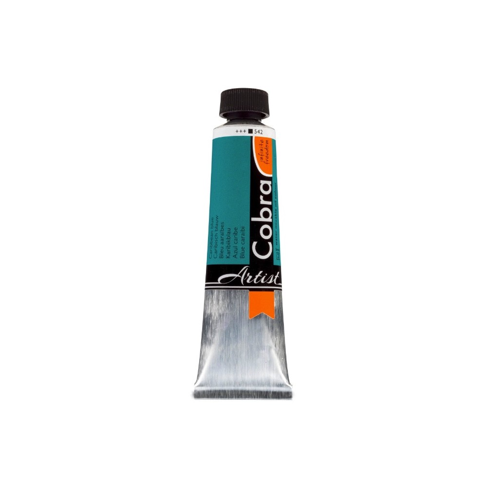 Farba olejna Cobra Artist - Cobra - 542, Caribbean Blue, 40 ml
