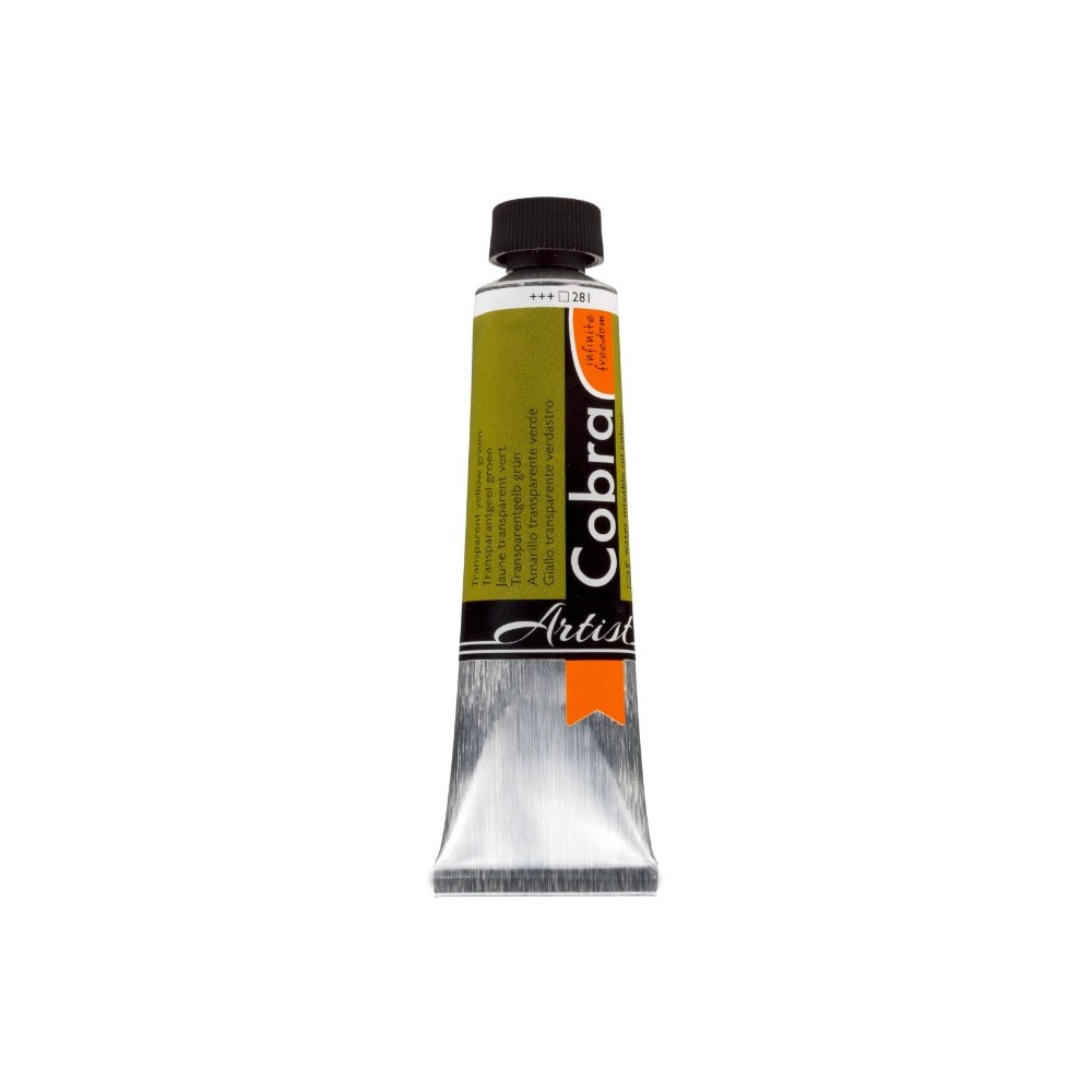 Cobra Artist oil paints - Cobra - 281, Transparent Yellow Green, 40 ml