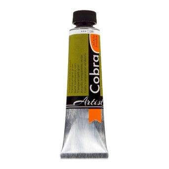 Farba olejna Cobra Artist - Cobra - 281, Transparent Yellow Green, 40 ml