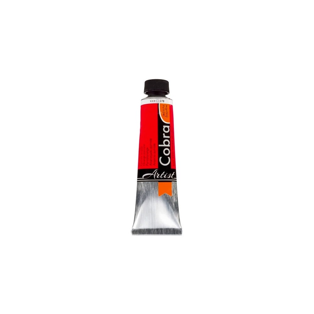 Cobra Artist oil paints - Cobra - 278, Pyrrole Orange, 40 ml