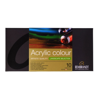 Set of acrylic paints Landscape - Rembrandt - 10 x 40 ml