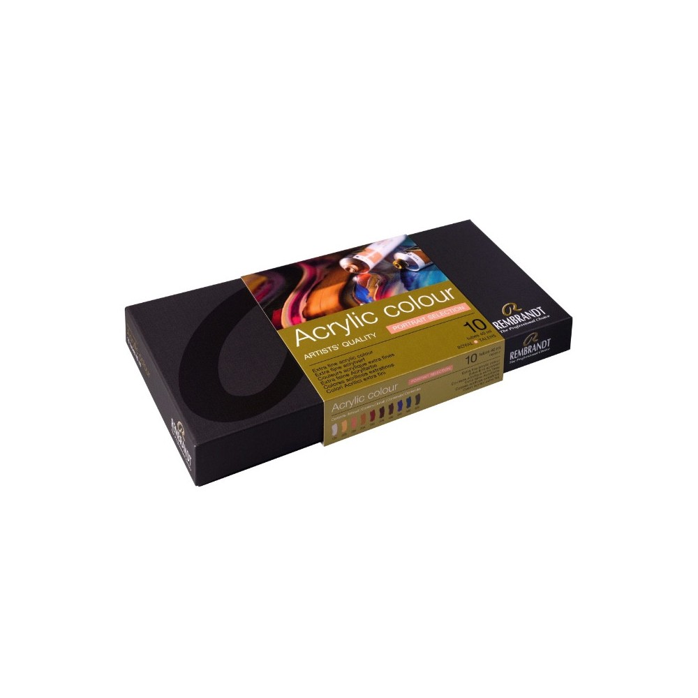 Set of acrylic paints Portrait - Rembrandt - 10 x 40 ml