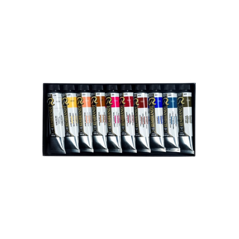Set of acrylic paints Portrait - Rembrandt - 10 x 40 ml
