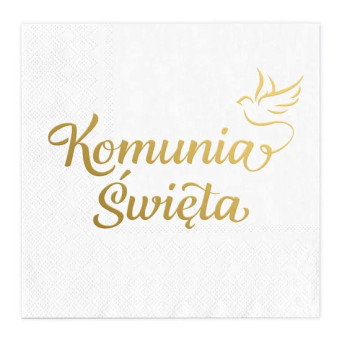 Paper napkins Komunia Święta - 10 pcs.