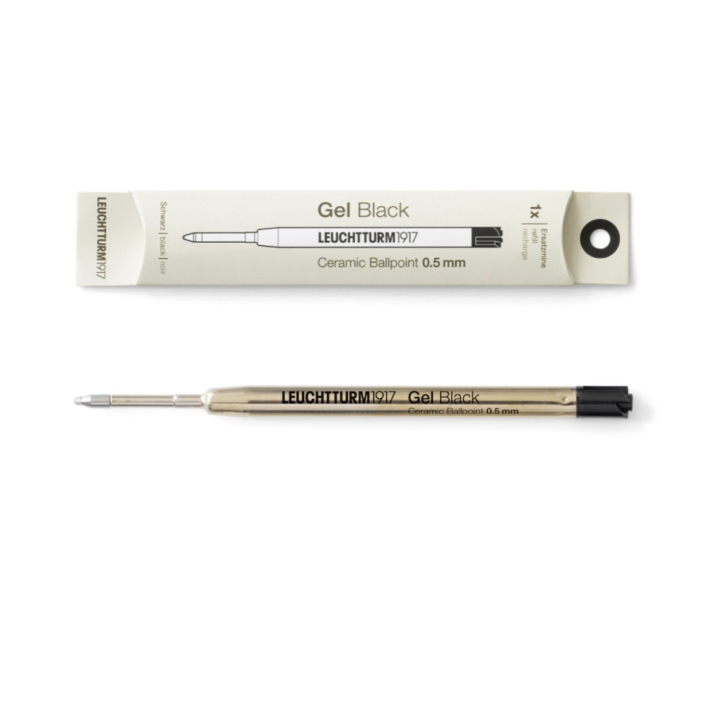 Drehgriffel gel ballpoint pen refill - Leuchtturm1917 - Flow Black