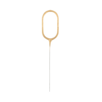Zimne ognie Cyfra 0 - złota, 17 cm