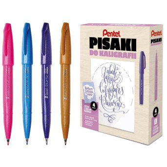 Kurs letteringu, zestaw do kaligrafii - Pentel - PSVY
